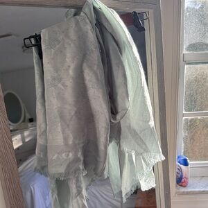 Coach Soft Gray Scarf